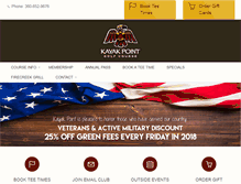 Tablet Screenshot of golfkayak.com